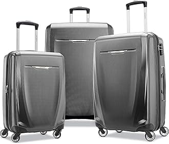 Winfield 3 DLX Hardside Luggage with Spinners, 3-Piece Set (20/25/28), Graphite Grey