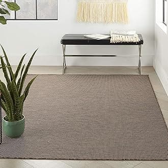 Nourison Home Positano Natural 4' x 6' Area Rug - Easy Clean, Non Shedding, Bed Room, Living Room, Dining Room, Kitchen (4' x 6')