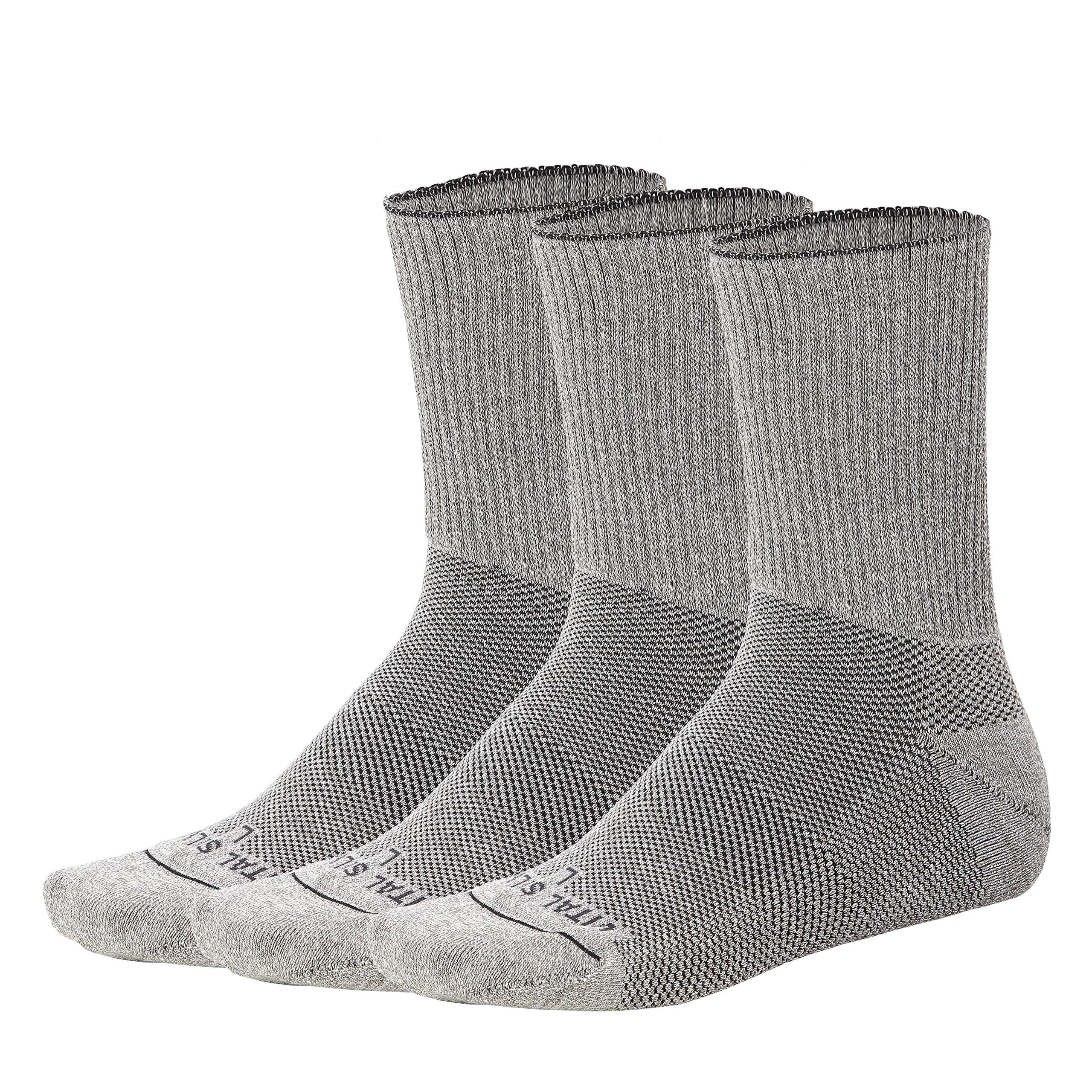 Vital Salveo- Soft Non Binding Seamless Circulation Diabetic Socks- Crew long (3 pairs)