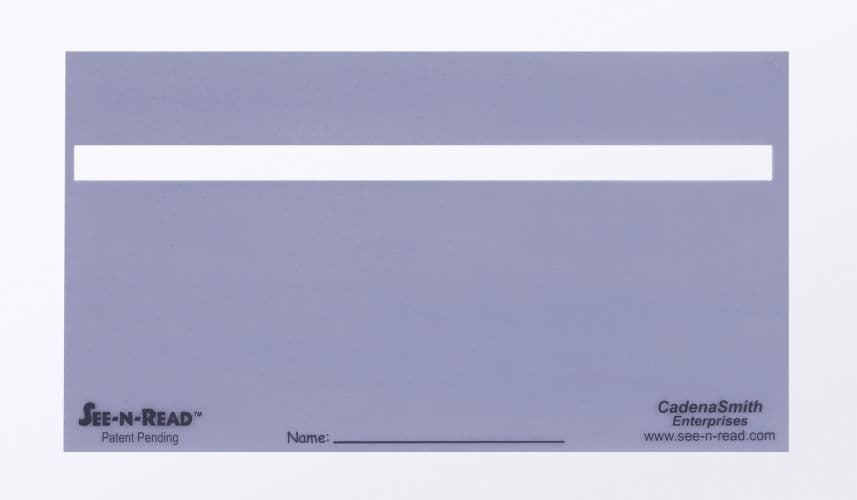 Cadena Smith Enterprises CE1108 See-N-Read Reading Tools-Document Size- Pack of 10
