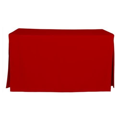 Tablevogue 5-Foot Fitted Folding Table Cover, Red by Tablevogue