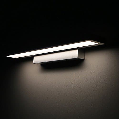 William 337 Mirror Front Light All-aluminum LED Simple Modern Fashion Cabinet Lights Dressing Room Bathroom Waterproof Anti-fog Mirror Headlights (Color : Black-Warm White Light-90cm)