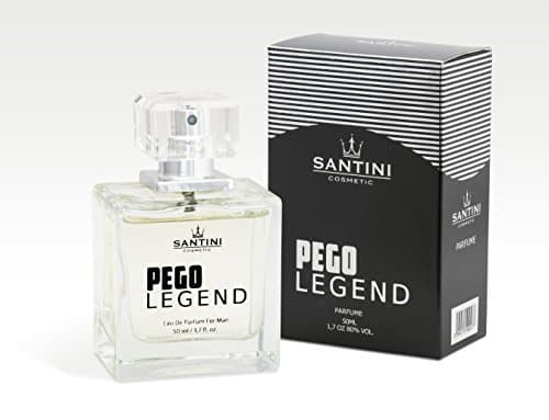 Pego Legend Eau de Perfume By Santini Cosmetics - Men’s Sensual Perfume with Legendary Merits - Fragrance Designed for Brave, Charm and Passionate Man - 50ml