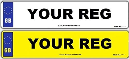 Carbon Car Number Plates 1 x Replacement Registration Plate Front or Rear