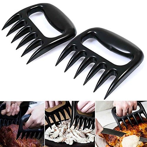 Rackite Set of 2 BBQ Meat Pulled Pork Shredder Claws, Claw Handler Sets for Pulling Brisket from Grill Smoker or Slow Cooker
