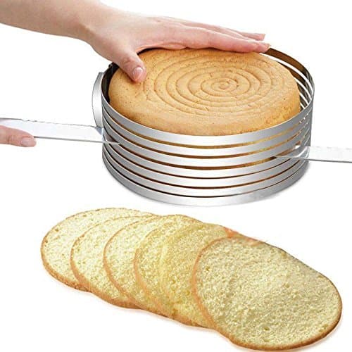 Stainless Steel Layer Cake Ring adjustable 24-30 cm Slicer Kit Mousse Mould Slicing Cake