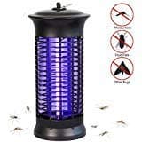 NoBug Bug Zapper Electric Indoor Insect Killer Suspensible UV Light Mosquito Killer Bug Fly Pests Attractant Trap Zapper Lamp 1000V Grid Home Bedroom,Kitchen, Office(Black)