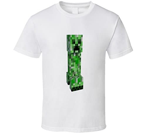 Minecraft Creeper T Shirt MY White