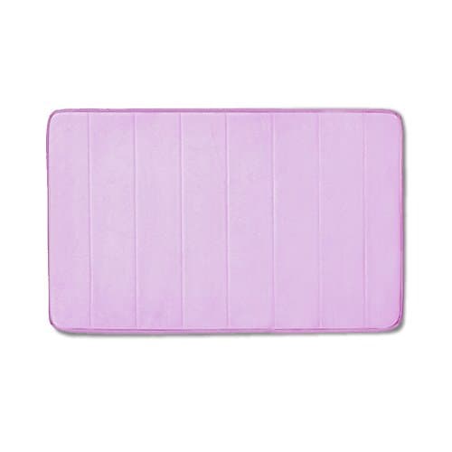 GRAND ERA Incredibly Soft and Absorbent Memory Foam Bath Mat, Non-slip Bathroom Rugs, 20" x 32", Light Purple