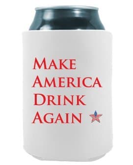 Make America Drink Again Party Gift Can Coolers | Set of Two (2pcs) | Funny Joke Drink Can Cooler | Trump Beer Beverage Holder - Beer Gifts Home - Quality Neoprene No Fade Can Cooler
