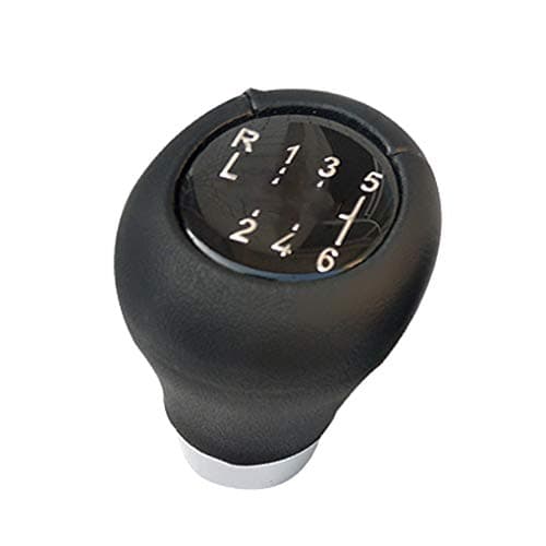 Replacement for BMW 1 3 5 6 Series X1 X3 X5 E60 E61 E65 E83 E84 E90 Black 6 Speed Leather Gear Shift Knob