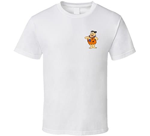 Fred Flintstone Small Emblem T Shirt L White