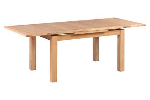 Trithi Furniture Vancouver American Solid Oak Extendable Square Table 1600 | Natural Oak