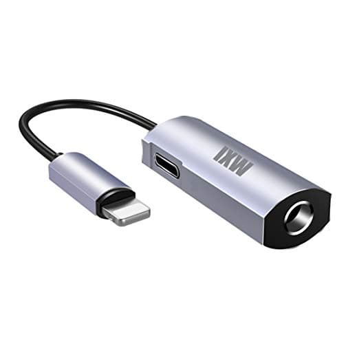 IXW Headphone Adapter Aux Adapter 2 in 1 Accessories Splitter Adaptor Charger Cables & Audio Connector Dongle Support All iOS 11/10.3