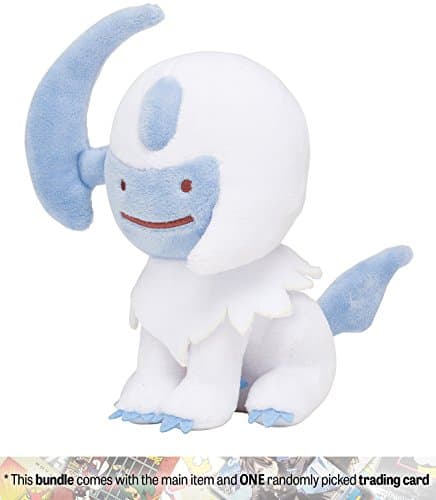Ditto as Absol: Pokemon Center Japan "Transform! Ditto" Mini Plush + 1 Pokemon Trading Card Bundle