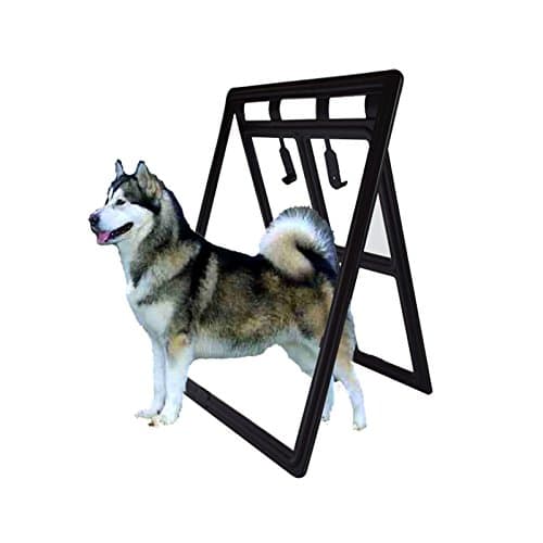 Pet Door Dog Screen Door Lockable Frame Gate for Cats and Dogs