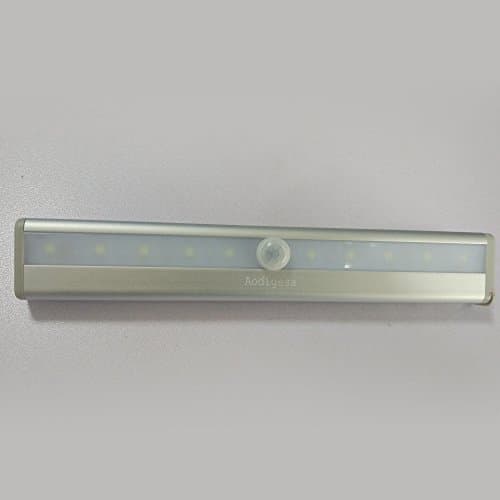 Aodigesa LED Night Light, Motion Sensing Closet light, Cabinet Light Battery Operated Auto On/Off Light with Magnetic Bar for Cabinet,Closet,Wardrobe,Bathroom,Hallway,Kitchen Lamp