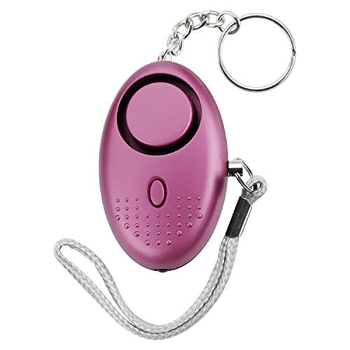 Personal Alarm, 140DB Self-Defense Electronic Device Security Alarm Emergency Keychain with LED Light for Men Women Kids Students (purple)