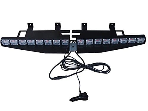 WEILONG Car 48 LED 48 W Lightbar Visor Light Emergency Warning Strobe Split Mount Deck Dash lamp (Amber)