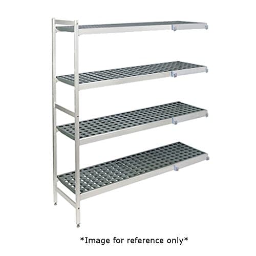 Fermod 4R68A71-CE Fermostock 4-Tier Shelving Unit Corner Expansion Kit 71"H x 68"W x 14"D 600 lbs Max Weight Per Shelf