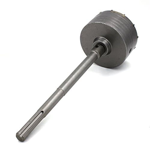 DOPOW Wall Mental Brick Masonry Hole Saw Kit SDS MAX Connecting Rod + Hole Saw + Core Drill Bit (100mm)