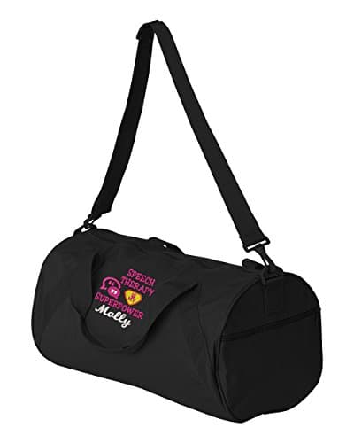 Speech Therapy Is My Superpower Personalized Embroidered Duffle Bag