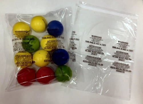 100 22" x 24" 1.5 mil Self-Seal Suffocation Warning Poly Bags