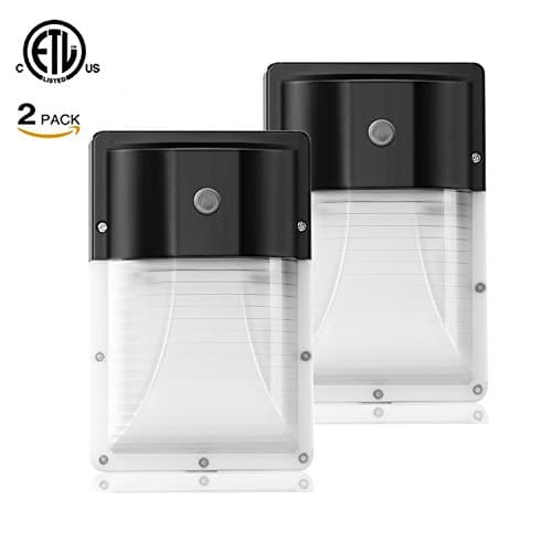 JMKMGL 13W LED Wall Pack Light,1400lm 5000K Daylight White,100W HPS/HID Replacement,100-277Vac,IP65 Outdoor Security Wall Lights with ETL (13W NON Phontcell)