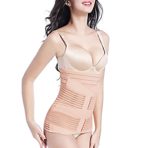 Postpartum Support Belts Recovery - 3 in 1 Body Shaper Postnatal Shapewear Belly Belt (S)
