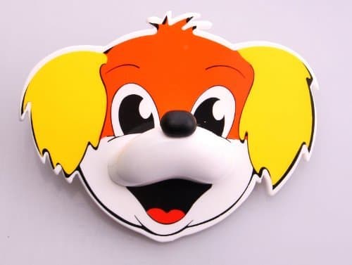 Wall Coat Hook for Children's Room Self-adhesive Dog Theme - 4 Piece Set
