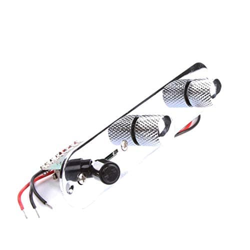 Aohua Sturdy Chrome Prewired Control Plate 3 Way Switch For Telecaster Guitar for Home Decoration(None silver)