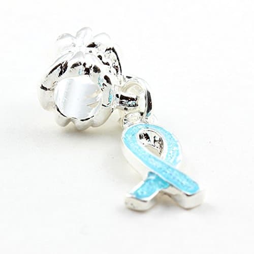 Light Blue Awareness Small Dangle Charm Fits Pandora Style Bracelets Buy 1 Give 1
