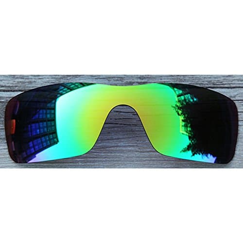 Inew Polarized Replacement lenses For Your Oakley Batwolf Emerald Green MirrorShield-Polarized