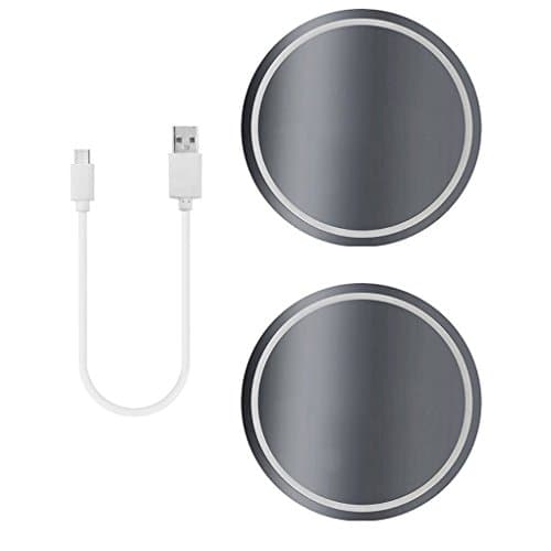 1 Pair LED Car Cup Holder Pad 7 Colors Changing USB Charging Mat LED Cup Mat Car Internal Lamp Decoration Lights Regard