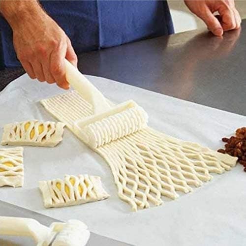 Baking & Pastry Spatulas - Plastic Bakery Cookie Pie Pastry Lattice Roller Cutter - Laminate Clay Heat Press Portable Cutter Graphic Point Card Potato Coffee Polisher Power Waffle Tool