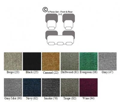 CoverCraft 763376-25 Floormats 4pc - Black