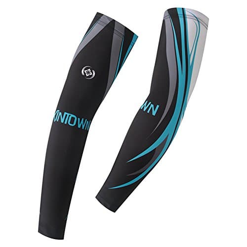 Compression Fit Support Arm Sleeves Set Cooling Athletic Sport Skins Sun Protective UV Cover M-XXXL