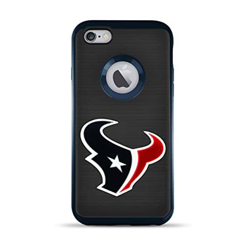 MIZCO SPORTS iPhone 8/7 Flex Licensed Case with 3D Steel Cut Logo - NFL Houston Texans
