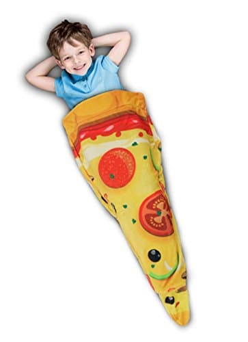 All New Super Soft Fleece Cuddle Throw Tail 21" x 44" by Comfy Tails (21" x 44", Pizza Slice)
