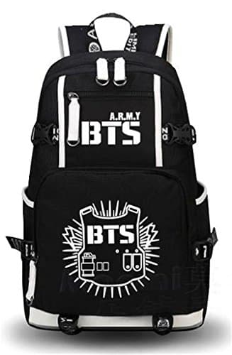 Ramblew Luminous Backpack Daypack School Bag for KPOP Bangtan Boys BTS Cosplay