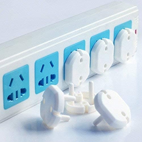 Goodrich Electrical Socket Cover for Indian Plug Point for Baby Safety Proofing (Set of 6, White)
