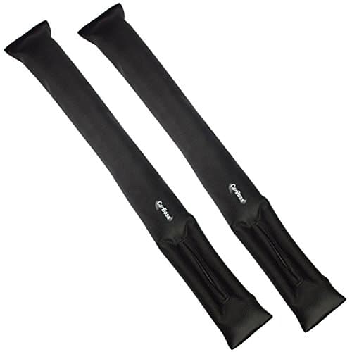 Carperipher Car Seat Gap Pad,CarBoss 2PC Universal PU Leather Auto Car Seat Hand Brake Gap Filler Soft Pad Suitable for Most Vehicles,Car Seat Mat Seam,Seats Holster Spacer Filler Padding