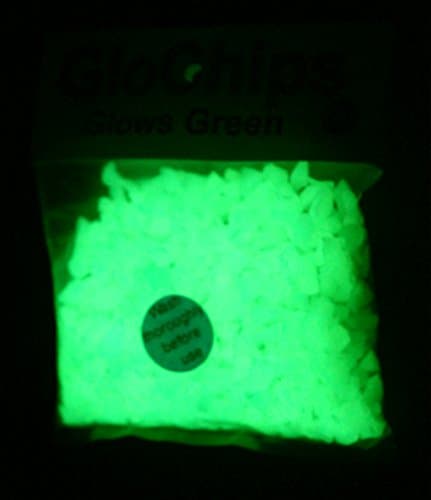 Glow in the Dark GloChips White Glows Green 8oz