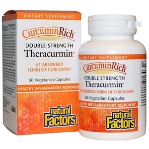 CurcuminRich, Double Strength Theracurmin, 60 Veggie Caps