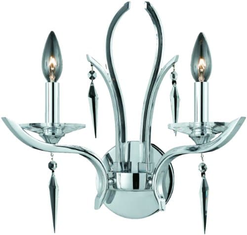 Triarch 29490/2 2 Light Allure Wall Sconce, Chrome