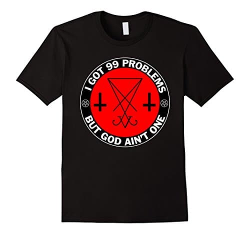 Men's 99 Problems Lucifer Sigil Shirt Small Black