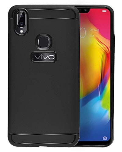 ECellStreet® Silicon Soft Back Cover Protective Case for Vivo Y83 Pro (Black)