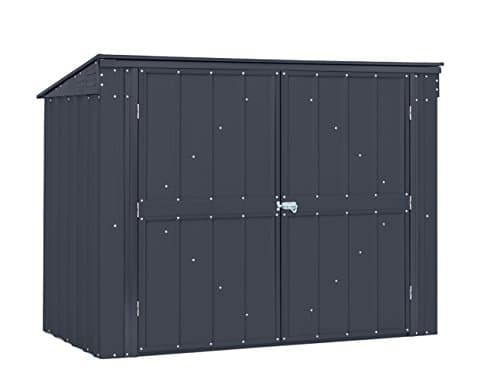 Globel Horizontal Storage Shed, 5'x3' Anthracite Gray