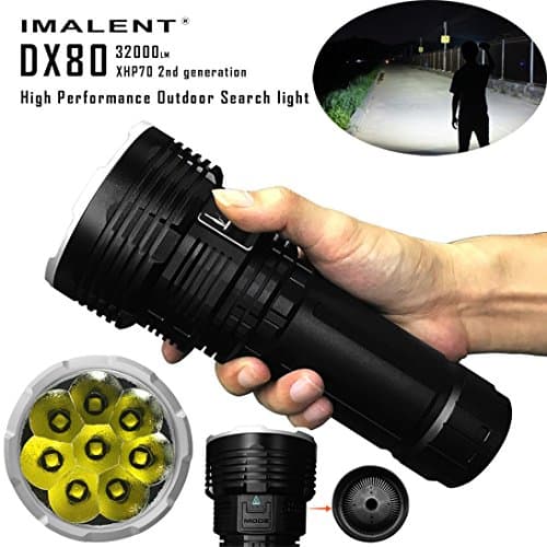 GTIA LED Most Powerful Flood LED Seach Flashlight IPX-8 Waterproof LED Flashlight OLED Display Torch Light