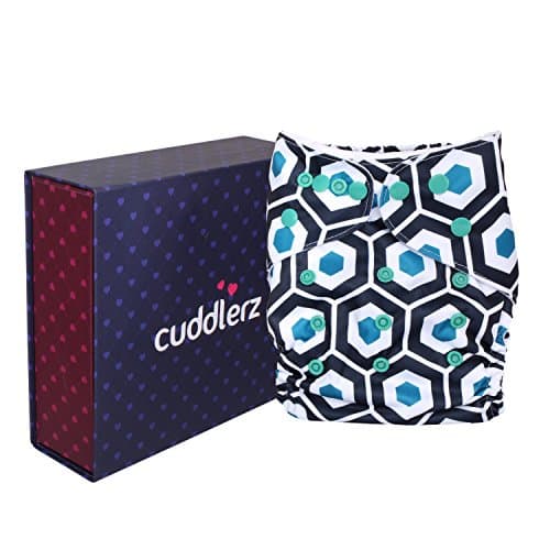 Cuddlerz Soccer Design Adjustable Reusable Cloth Diaper with Insert (One Size)